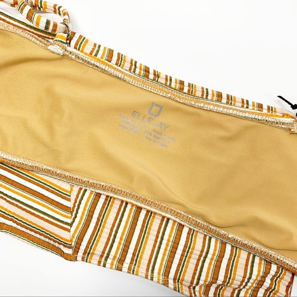 ELLEJAY Lauren Bikini Top Swimsuit Brown Large - Picture 6 of 6